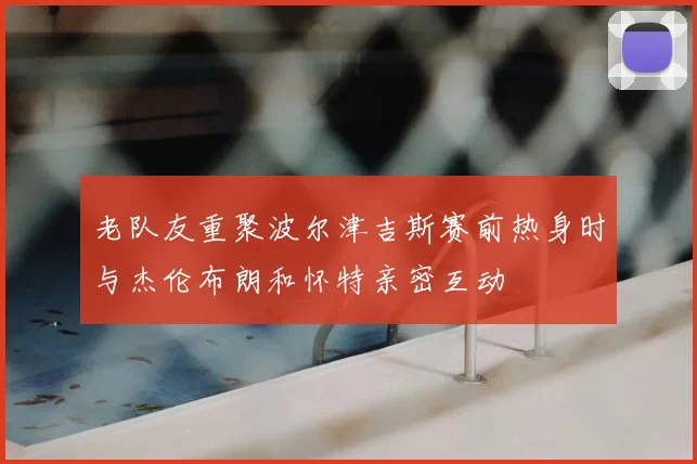 老队友重聚波尔津吉斯赛前热身时与杰伦布朗和怀特亲密互动