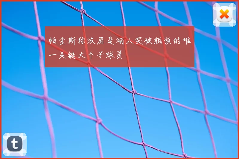 帕金斯称浓眉是湖人突破瓶颈的唯一关键大个子球员